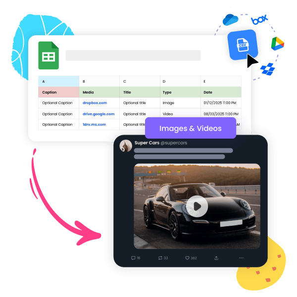 Bulk Schedule Mastodon Images and Videos